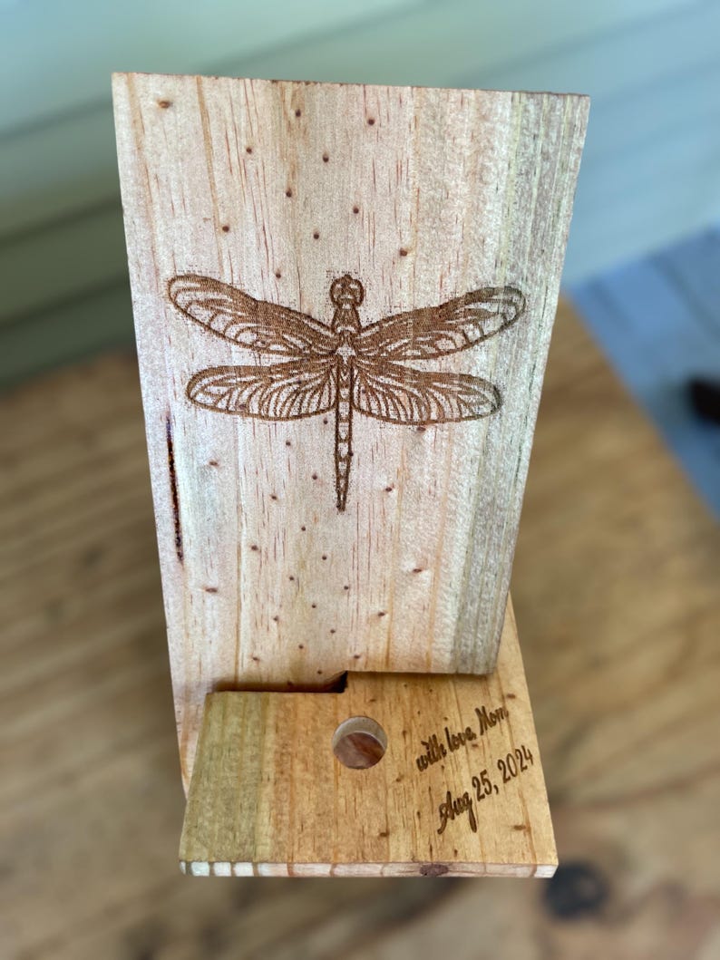 Custom Engraved Wooden Phone Stand